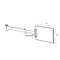 Azar Displays Two-Sided Aisle Acrylic Sign Holder W/ TelescopicGripper 6" x 4", PK4 107554 - alternate 2